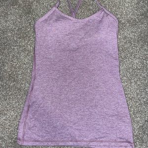 PURPLE LULU LEMON POWER Y TANK TOP